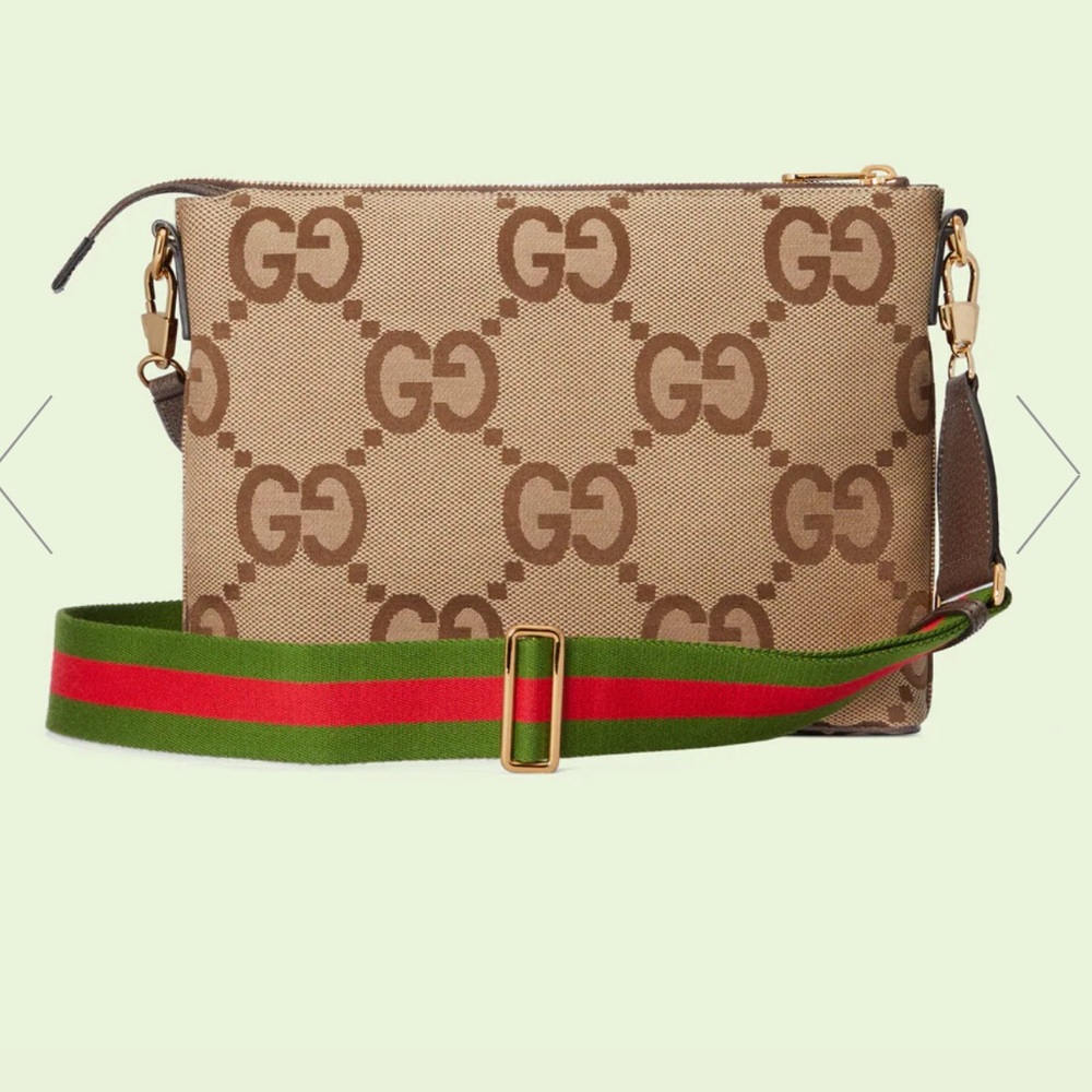 Authentic Gucci Jumbo GG Messenger Bag 6699130 Retail $1,490